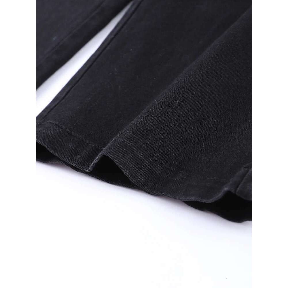 Fashion Y2k Patchwork Jeans For Women High Waist Zippers Button Pocket Straight Denim Pants 2025 Spring Summer Trousers Street