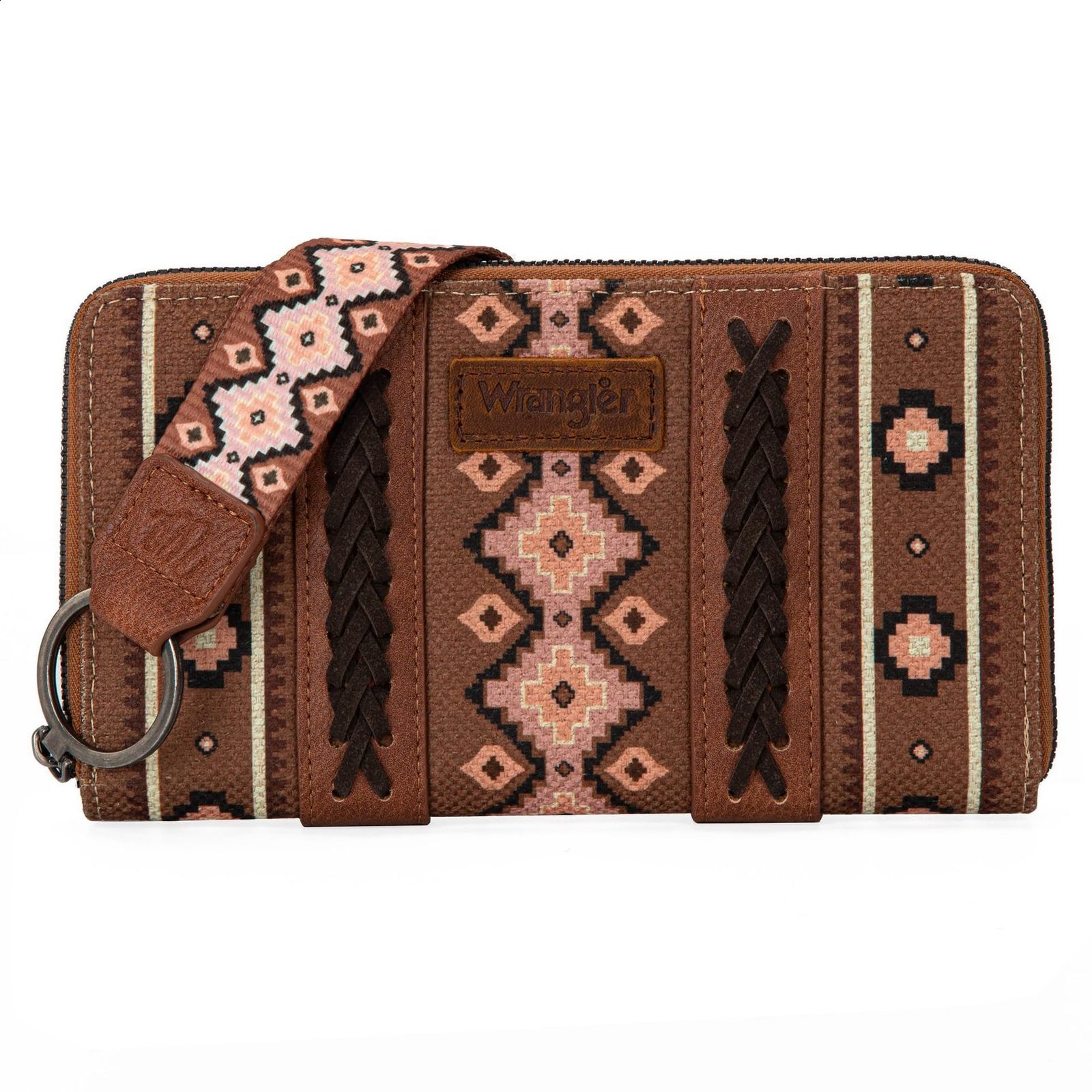 Women's Long Wallets Wristlet Clutch Wallet Vintage Bohemian Style Credit Card Holder With Zipper Coin Pocket Mobile Phone Purse R250424