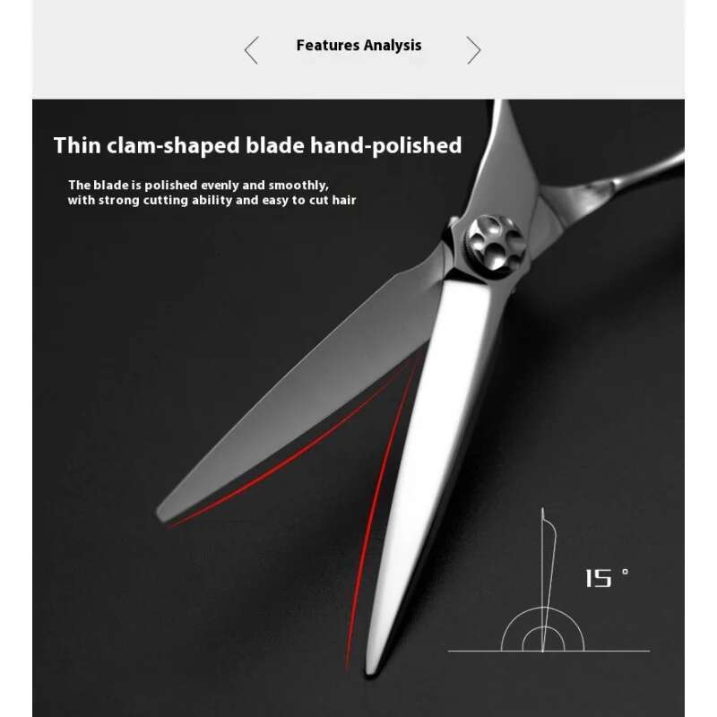 Japan440C 6.0-inch salon hairstylist's professional straight scissors thinning hairdressing scissors