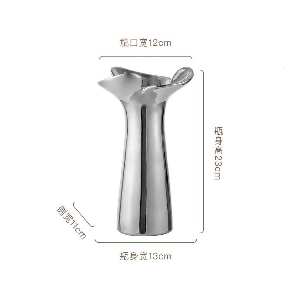 Ceramic Decorative Vase Light Luxury Nordic Hydroponic Flower Arrangement Vase Rural Home Decoration Flower Vases Home Decor C251124