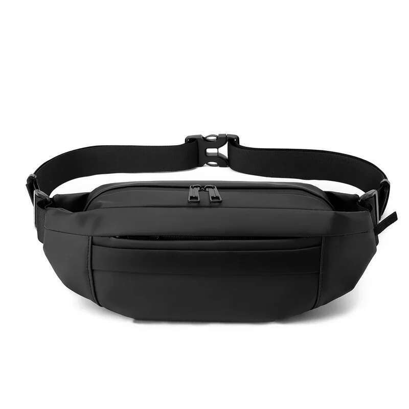 Quality Nylon Chest Fashion Business Men Waist 2024 New Male Fanny Pack Leisure Travel Shoulder Crossbody Phone Bag