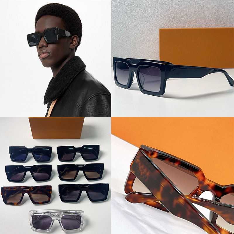 26SS Large Square Sunglasses Designer Fashion Men Women Acetate Fiber Glasses Side Guard Large Retro Style Glasses UV400 Protection Z2076