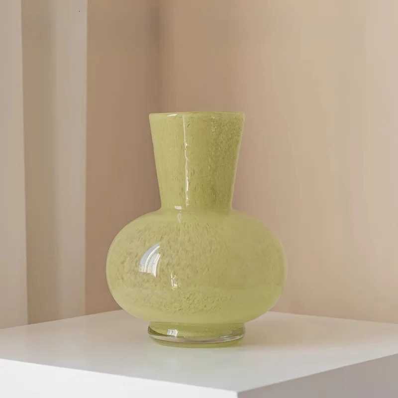 Colorful Glass Vase Decoration Light Luxury Living Room Desktop Flower Vase C251124