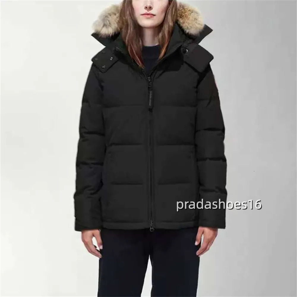 Women Down Jackets White Windbreak Designer Jacket Goosejackets Mens Puffer Parkas Jacket Collar Winter Puffer Real Wolf Fur Hooded Coat Doudoune