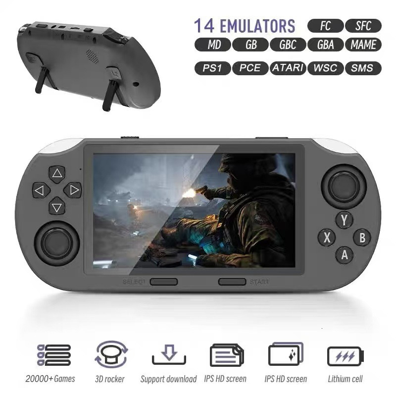 SF3000 nostalgic game console 4.5-inch high-definition large screen handheld GBA dual joystick handheld game console