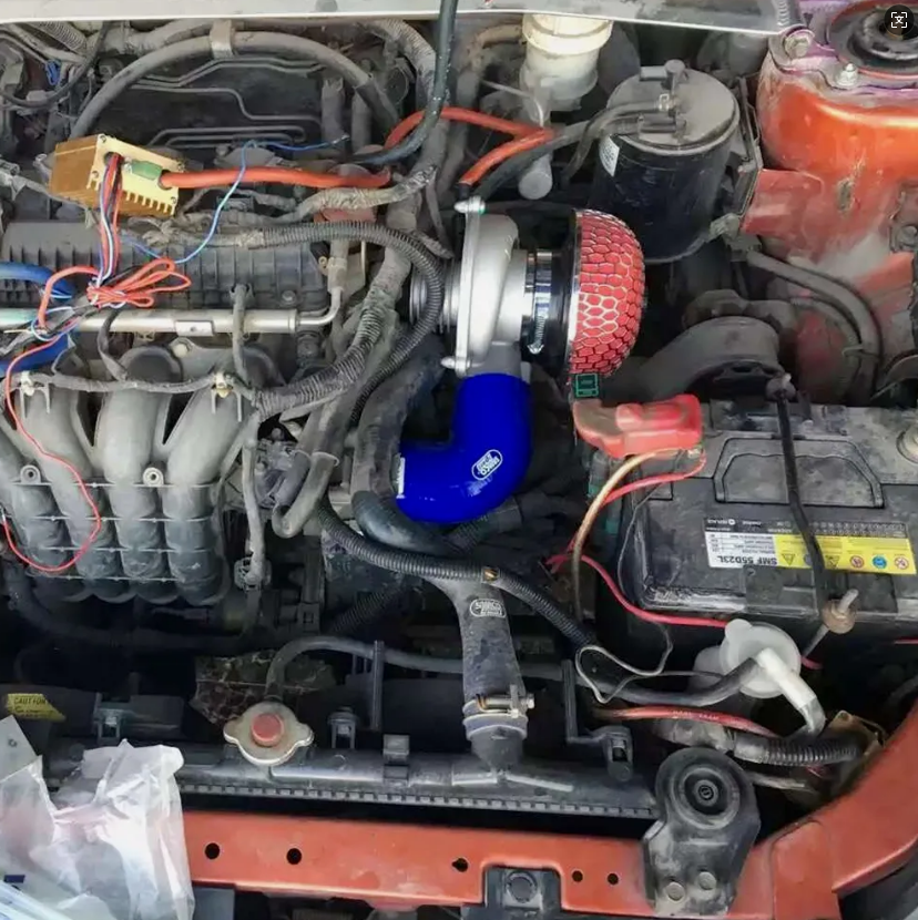 Electric Turbo Supercharger Kit Thrust Motorcycle Electric Turbocharger Air Filter Intake for all car improve speed