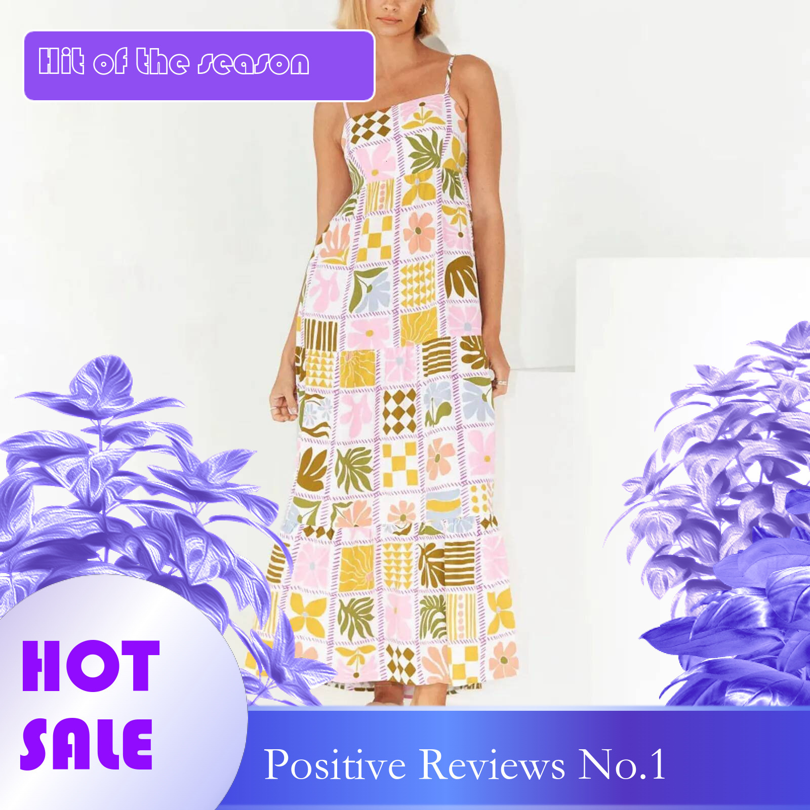 Dongdumaoyi Women High Waist Holiday Evening Dresses Print Strap Dress Sleeveless Backless Female Striped Flower Elegant A Line Lady Robe
