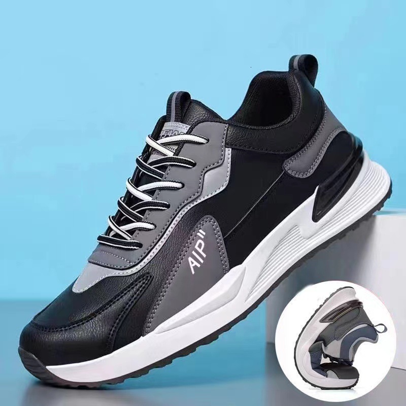 2025 New Designer Shoes Men's Leather Sneakers Outdoor Casual Sport Shoes