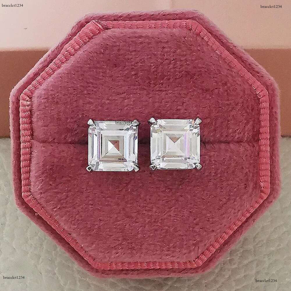 20 Styles Trendy Lab Moissanite Stud Earring Original Sterg Sier Party Wedding Earrings For Women Bridal Jewelry Perfect Gift