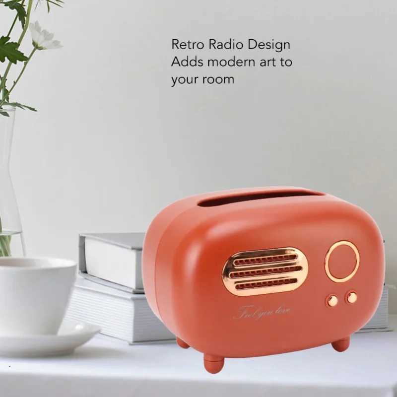 Vintage Radio Tissue Box Super Technology Retro Radio Tissue Box Plastic Multifunctional Beautiful for Bathroom for KitchenM251124
