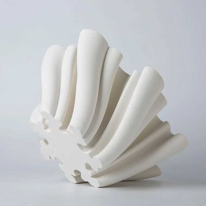 Ceramic 3D Printing Vase Nordic Home Design Luxury Stand for Flowers Vase Ikebana White Table Decor Living Room Decoration Gift C251124