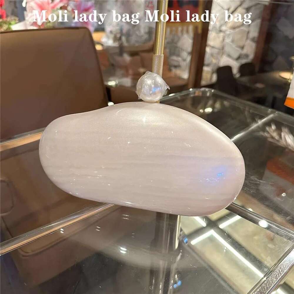 Designer Bag 2025 Shimmer Acrylic Shell Designer Irregular Fashion Women Handbag Wedding Party Clutch Purse Shoulder Crossbody Bag Luxury Bag