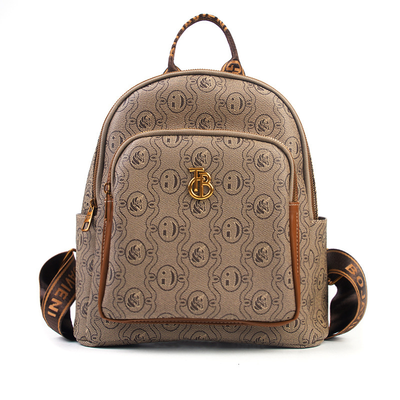Backpack Women S Printed High End Fashion Versatile Backpack Large Capacity Trendy And Lightweight Travel Backpack Tote Bag