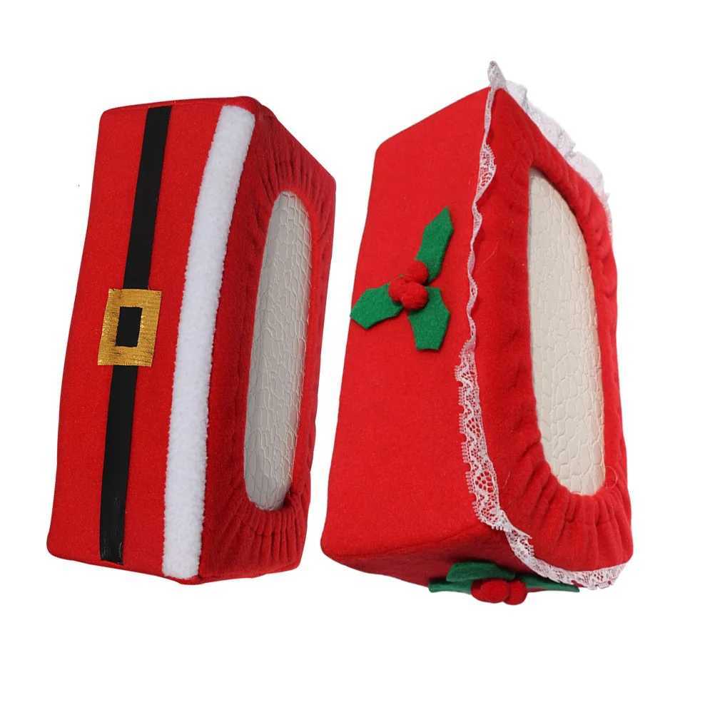 2Pcs Christmas Tissue Case Beautiful and Stylish Suitable for Parties and Offices Excellent Workmanship Tissue BoxM251124