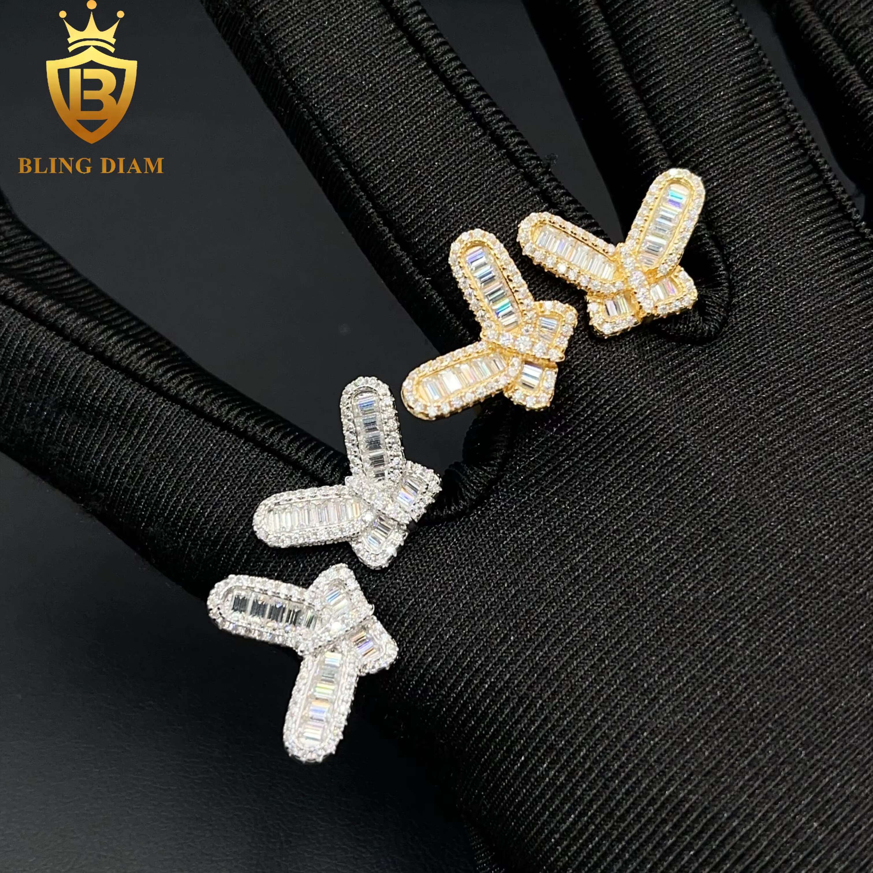 Popular Fashion Elegant Style Jewelry 925 Sterling Silver VVS Moissanite Diamond Butterfly Rings