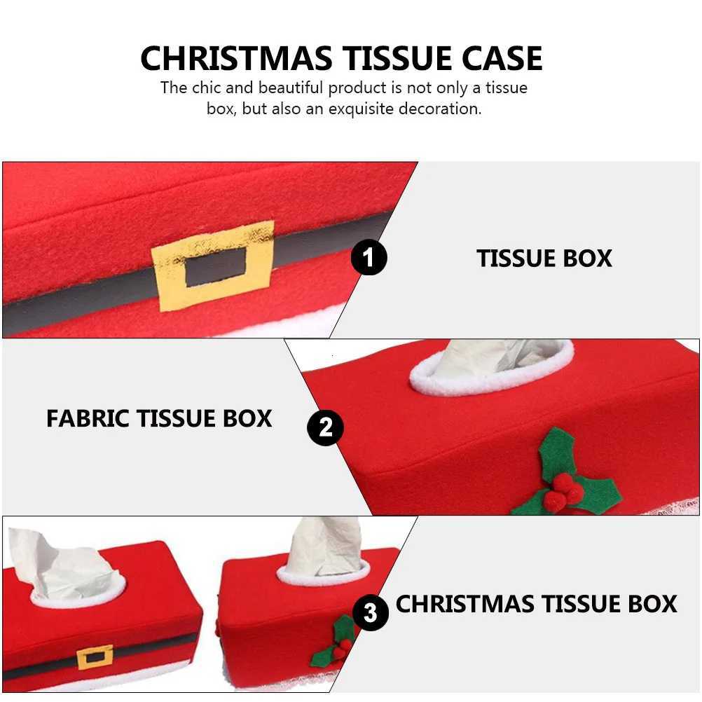 2Pcs Christmas Tissue Case Beautiful and Stylish Suitable for Parties and Offices Excellent Workmanship Tissue BoxM251124