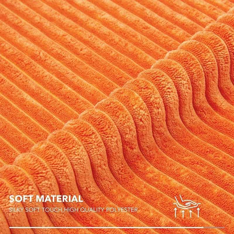 Burnt Orange Pillow Covers Striped Corduroy Throw Pillow Cover Decorative Couch Fall Rust Pillowcase 30x50cm 45x45cm 50x50cm G251124