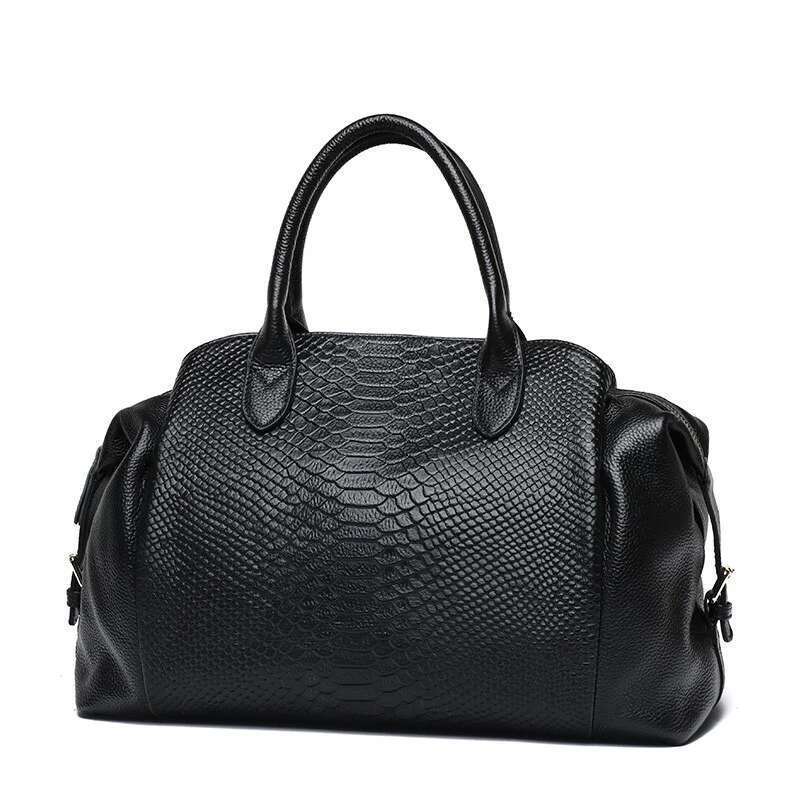 Genuine Leather Large Handbags Wild Serpentine Tote Female Shoulder Designer Lady Classic Crossbody Bags For Women Bag
