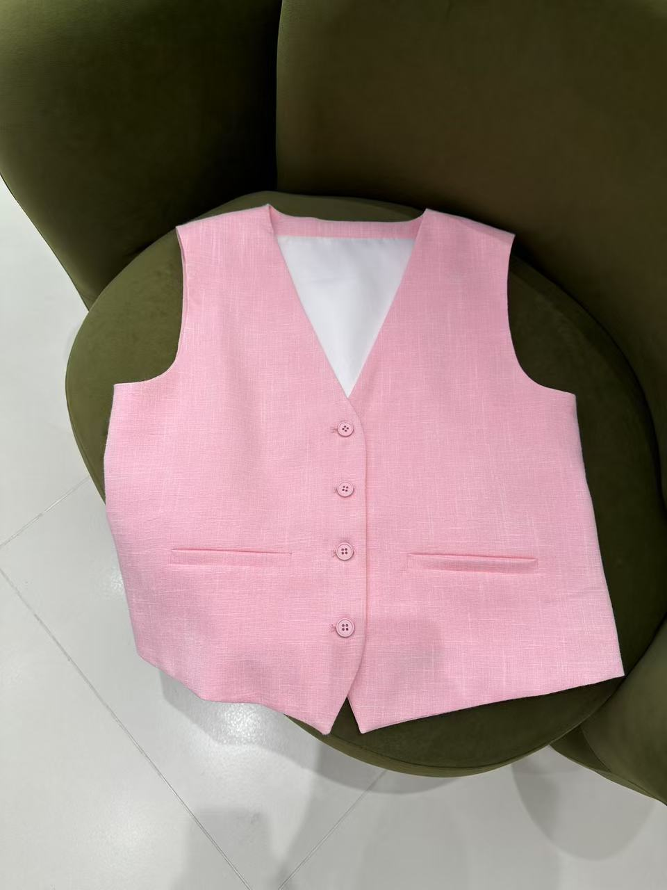 Womens Vest suits dress Vogue Paris Fashion Week Show Customized Fashion Tailored order.M005