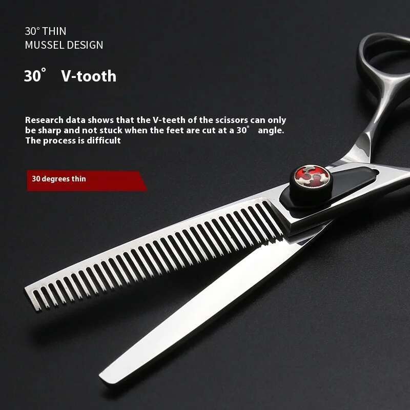 Japan440C 6Inch Left Hand Hairdressing Hair Set Professional Salon Knife Thinning Scissors