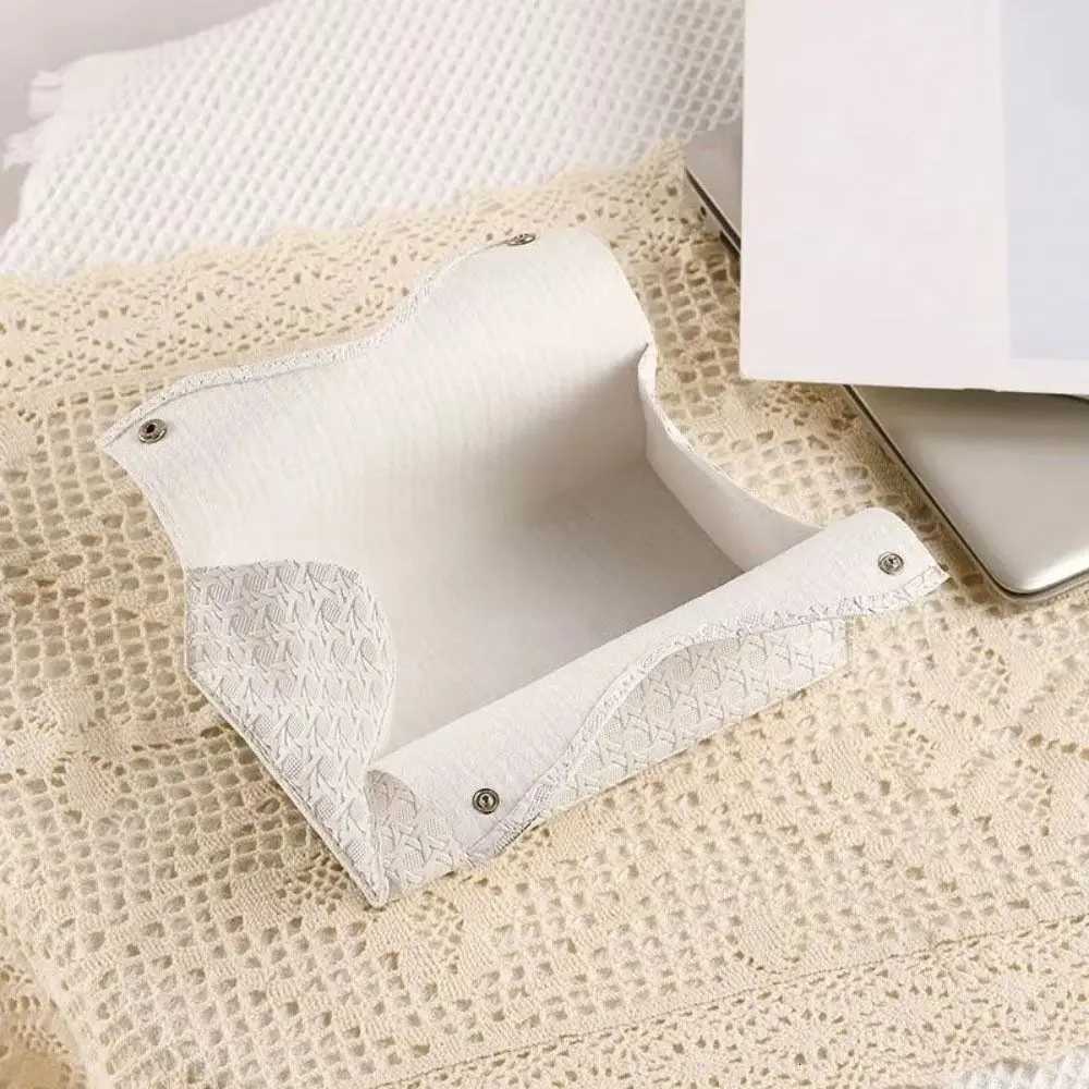 Decorative Rectangular Tissue Box-Case PU Leather Tissue Holder for Bathroom Modern Tissue Box Holder OfficeM251124