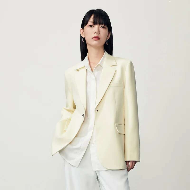Designer Clothes Semir Jacket Autumn New Mid-Length Solid Color Commuter All-Match Fashion Casual Suit Sweater For Women