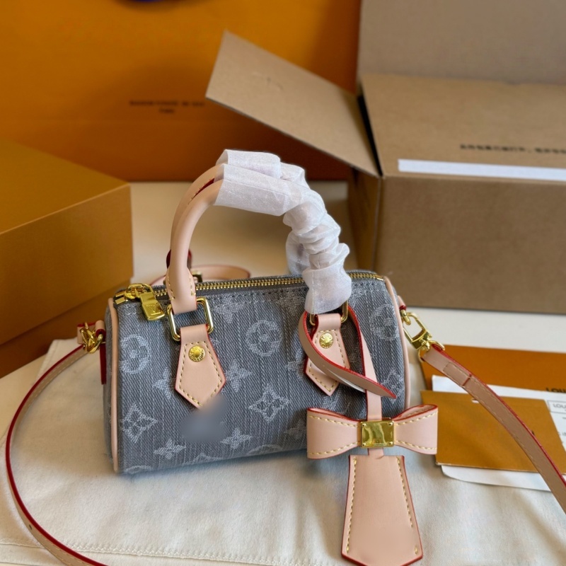 Mini Denim Shoulder Designer Purses Women Vintage Crossbody Bag Lady Fashion Top Quality Embossing Handbag