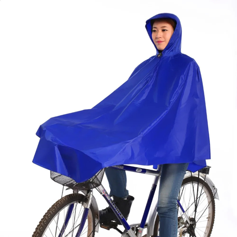Bicycle single adult raincoat Mens and womens raincoat Students riding waterproof oversized electric raincoat 250421
