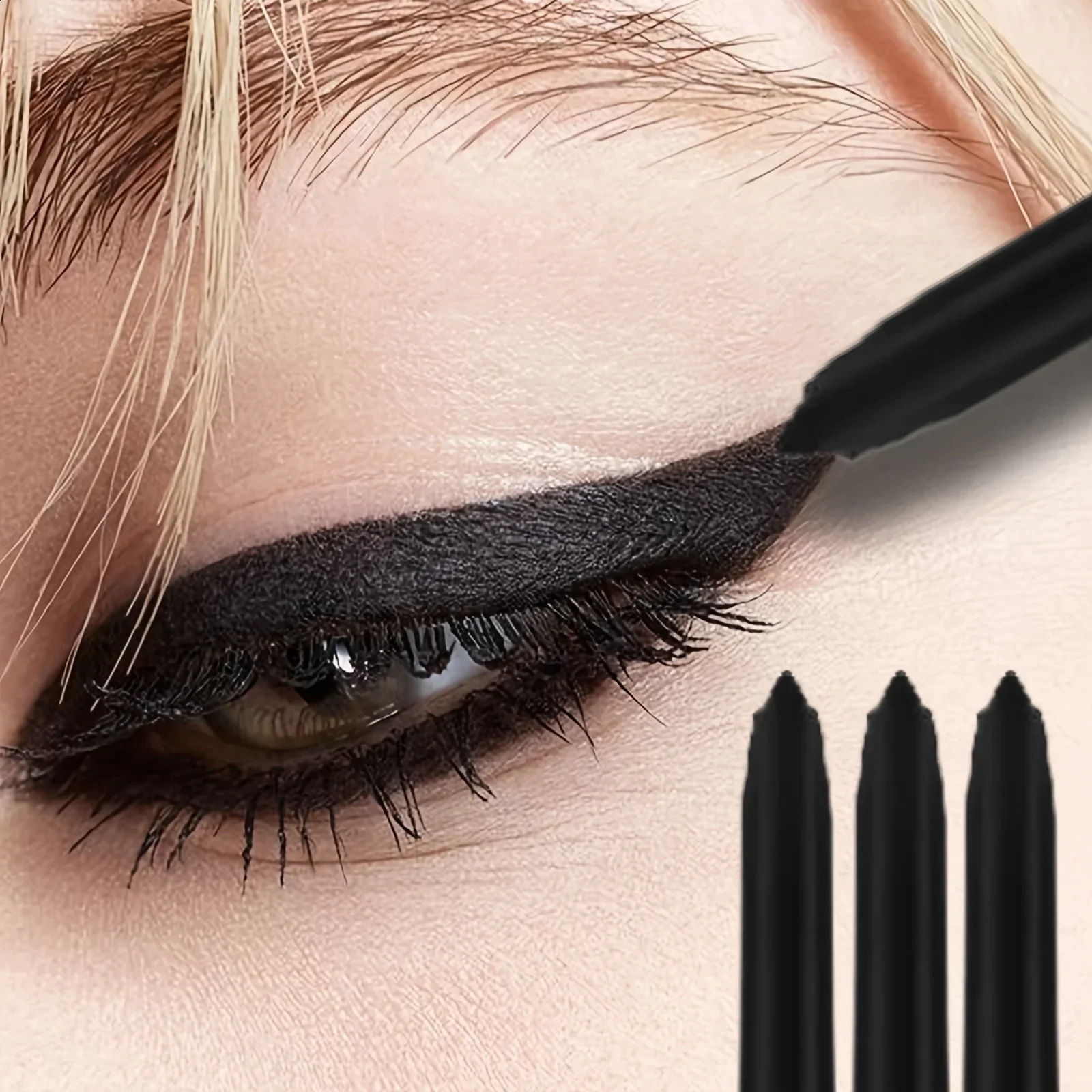 3 waterproof and durable matte eyeliner gel pencil black fast drying anti sweat natural makeup 250418