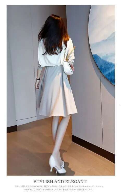 French Retro Style Slim Tall Dress Spring And Autumn New Long Sleeved Button Waist Cinched Women's Mid Length Casual Dresses