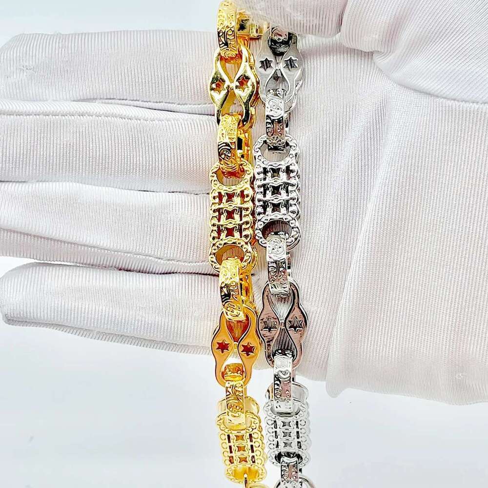 Drip Letter Punky Bracelet for Women Real Gold Plated Iced Out Hip Hop Fashion Jewelry Copper Material 2023 Trend