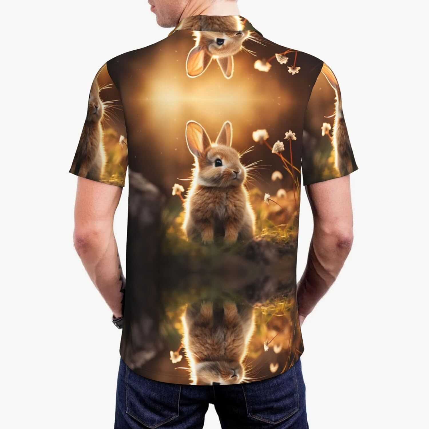 Mens Polo shirt Cute Animal Print Polo Shirts Short Sleeve,Casual Shirts for Men,Versatile Fashion for All Occasions summer clothes Short sleeve
