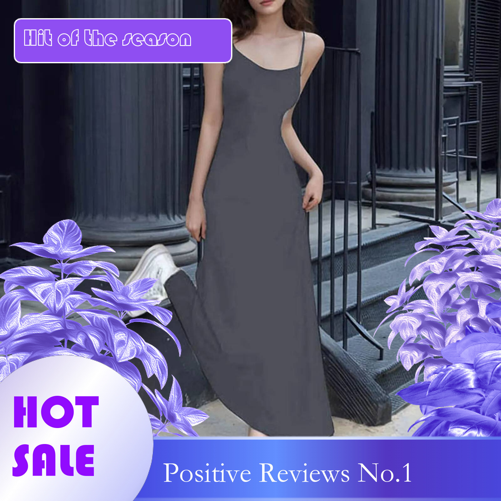 Dongdumaoyi Y K Sexy Spaghetti Strap Dress Women Casual Slim Gray Long Beach Dresses Female Solid Elegant Sleeveless Sundress
