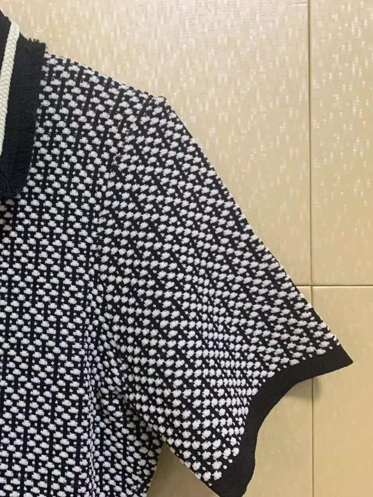 Fashion Elegant Women's Knitted Dresses, French High End Clothing, Short Sleeves, Tight Dresses
