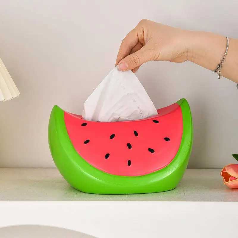 Portable Watermelon-Shaped Tissue Box For Home Living Room Or Porch DecorM251124