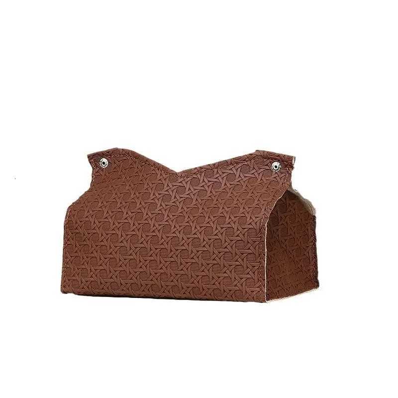Living Room Coffee Table PU Leather Tissue Box Nordic Simple Plain Paper Tissue BoxesM251124