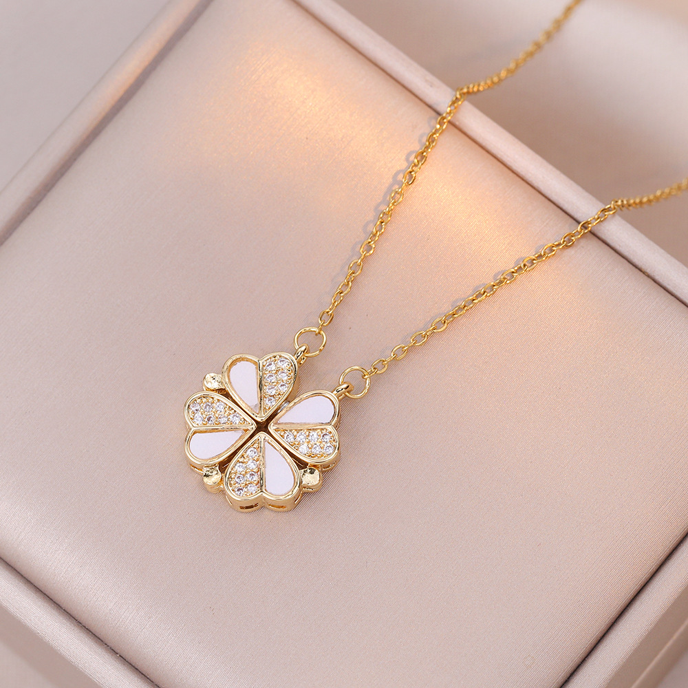 moissanite chain designer necklace designer necklace for woman diamond chain luxury jewelry women mens necklace heart linked to heart Foldable clavicl - view 8
