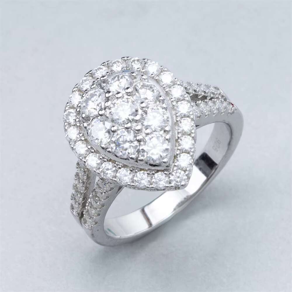 Fashion Wedding Jewelry New Design High Quality 925 Silver Ring Vvs Moissanite Engagement Rings for Women Jewelry