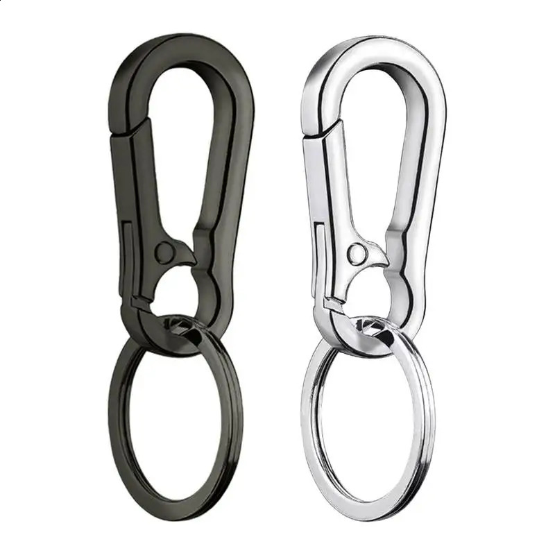 Classic Mens Stainless Steel Gourd Keychain Belt Clip Anti Loss Buckle Fashion Car Decoration Gift 250418 250418