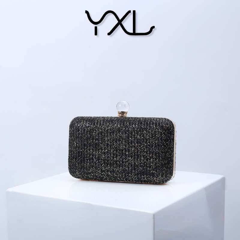 Dinner Bag Creative Summer Grass Woven Fabric Handheld Fashionable Multi Color Versatile Evening Women S Bag Water Wave Pattern KQ