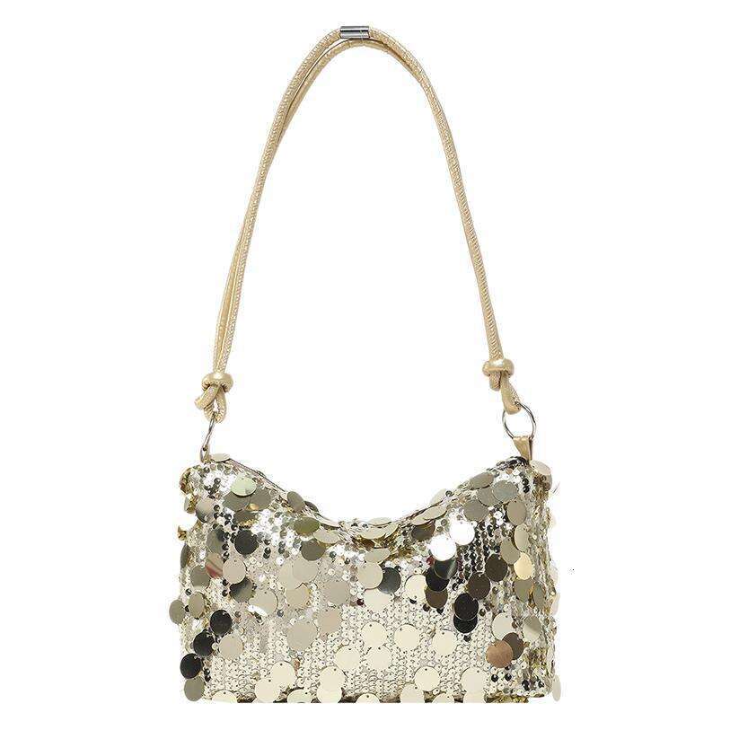 Summer New Armpit Shiny Patch Fashionable And Versatile Bag, Large Capacity Handbag, Dinner Shoulder Bag
