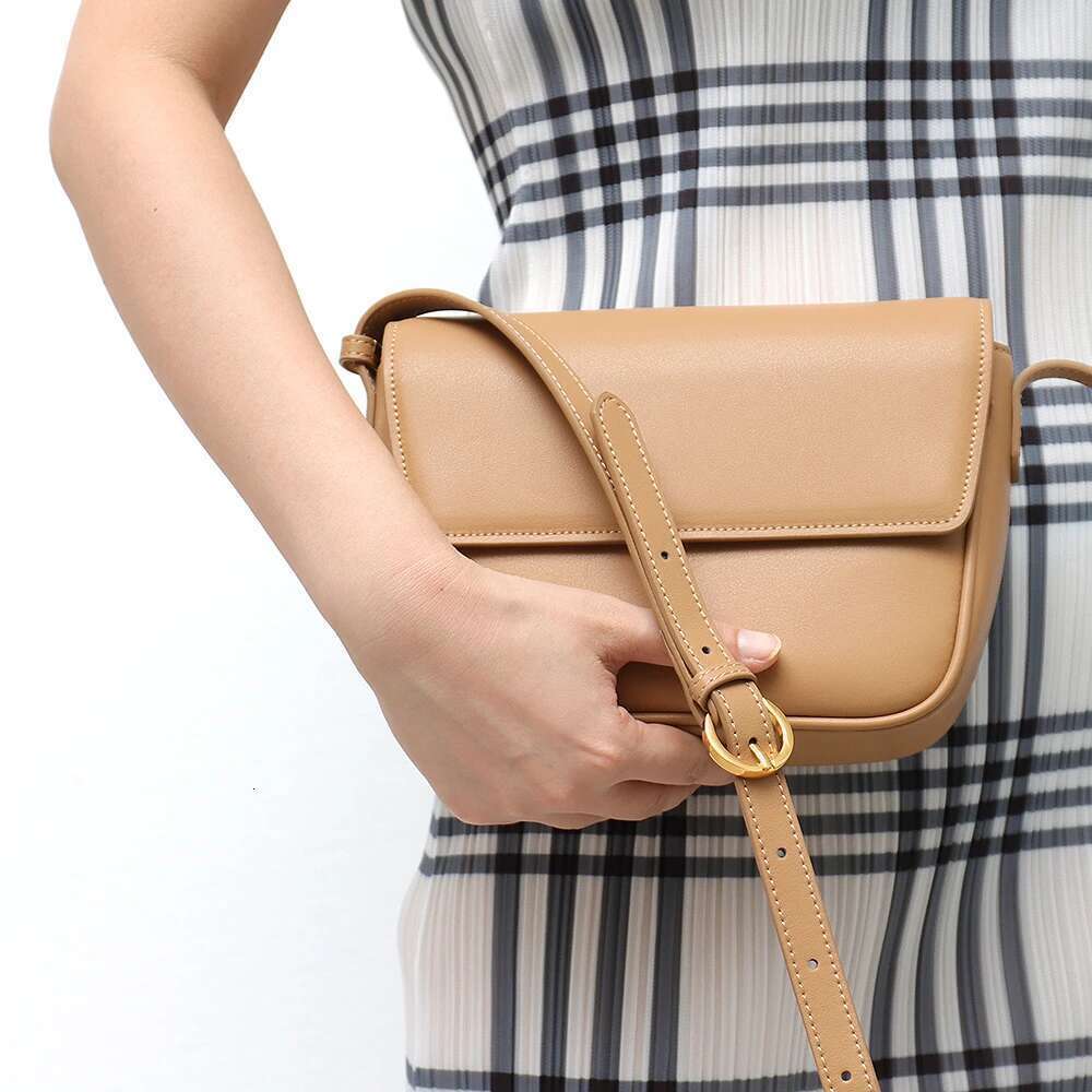 SC Genuine Leather Messenger Bags Women Fashion Brand Design Simple Solid Color Flap Shoulder Handbags Daily Small Sg Purse