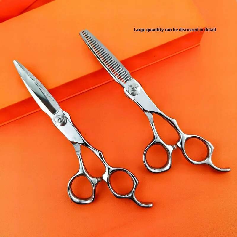 440C 6.0-Inch Hair Salon Hairdresser Professional Hairdressing Straight Thinning Haircut Scissors