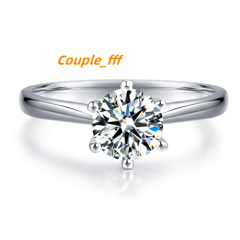 Simple Designs 7.5mm 1.5ct Round DEF Color Moissanite Solitaire Ring in 18k White Gold for Wedding or Engagement