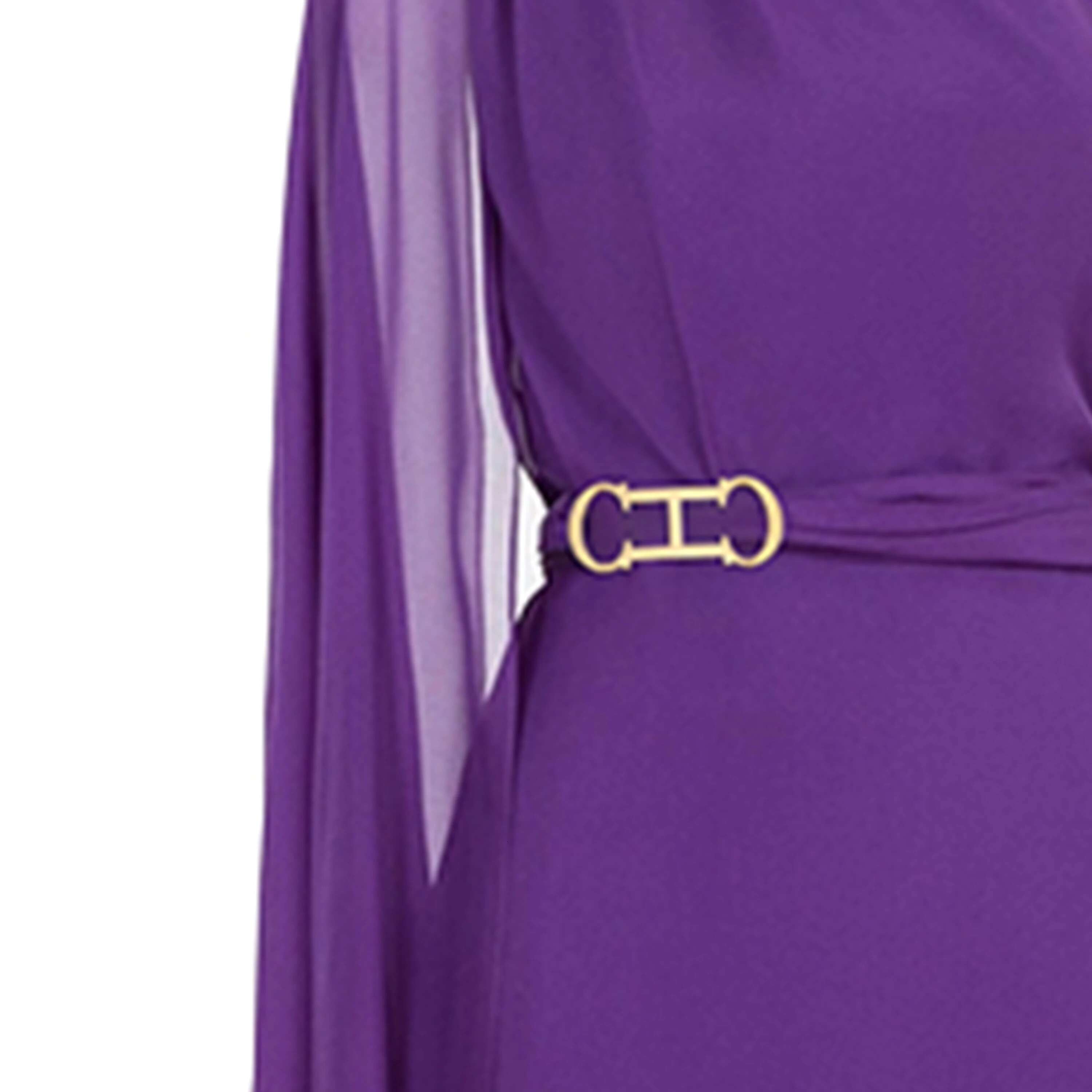 CHCH Women's Long 2024 New Simple Purple Elegant Business Party Wedding Bridesmaid Dress