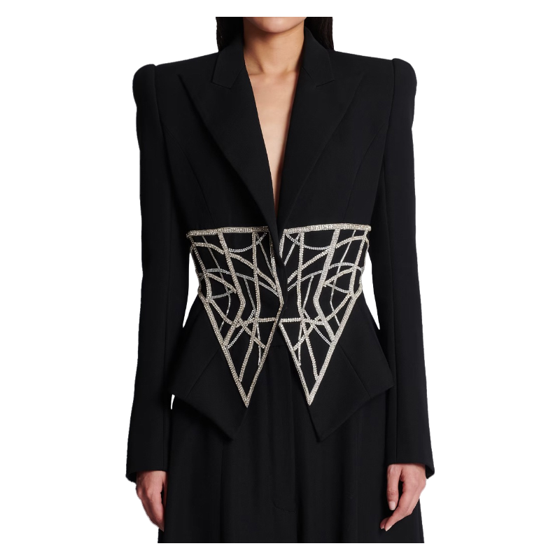 womens blazer womens casual suits business Vogue Paris 2025 Fashion Week Show Customized Fashion Tailored clothing M001