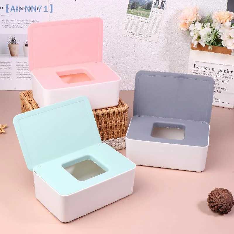 NN71Wet Tissue Box Paper Dispenser Portable With Lid Tissue Storage Box Holder Dustproof Baby Car Organizer NapkinM251124