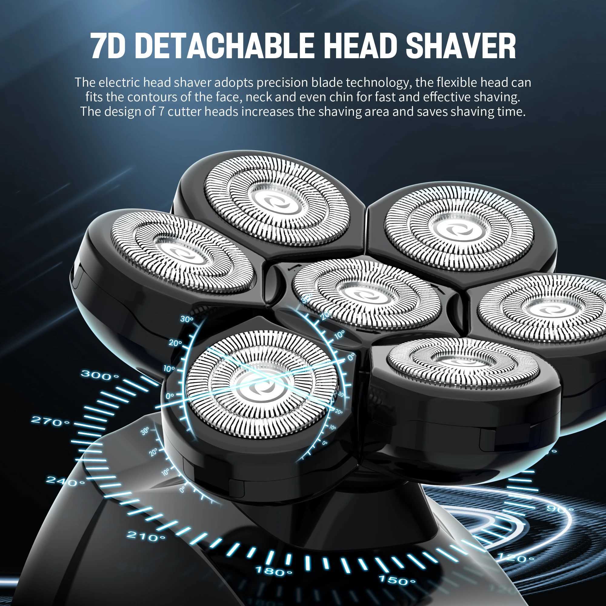SEJOY Multifunctional Electric Shavers Kits for Bald Head Shaver Beard Shaving Machine for Men Grooming Kit Husband Gift L251124