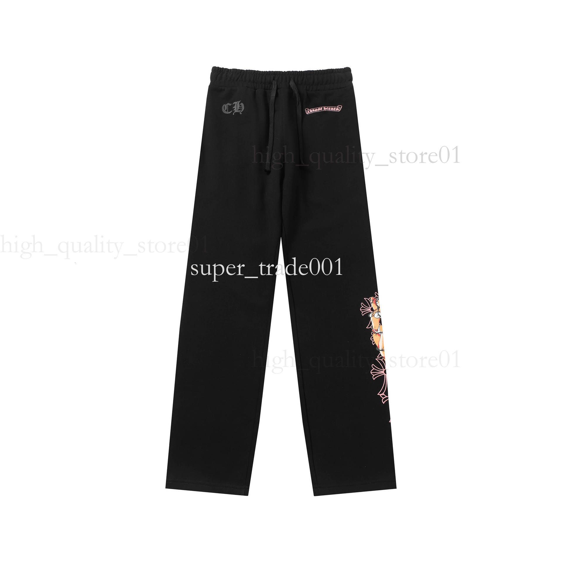 Chrome Pants Mens Pant Designer Pants High Quality Paint Style Printed Sweatpants Fashion High Street Jogger Men's Sweatpants Hip Hop Rock Street US Size S-Xl e86
