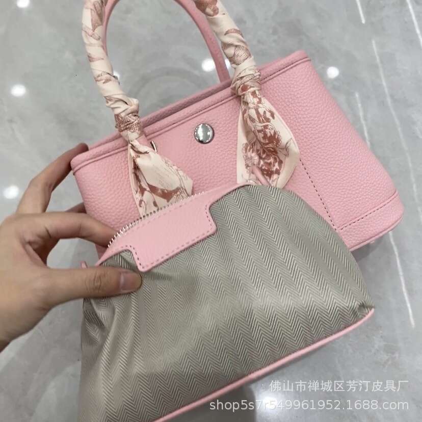 Designer Bag Silver Buckle Garden Mother S Soft Leather Women Lychee Pattern Handbag Shoulder Crossbody Versatile For Commuting